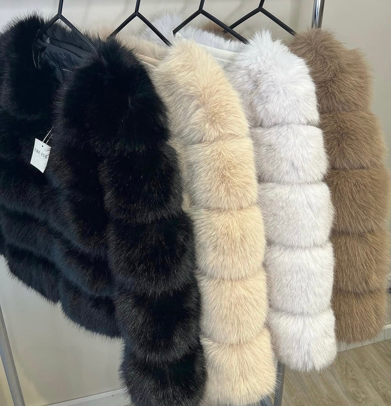 Faux fur jacket