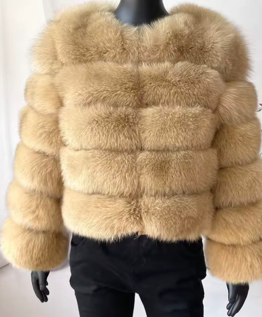 Premium fox fur- 2 in 1 Coat/Gilet