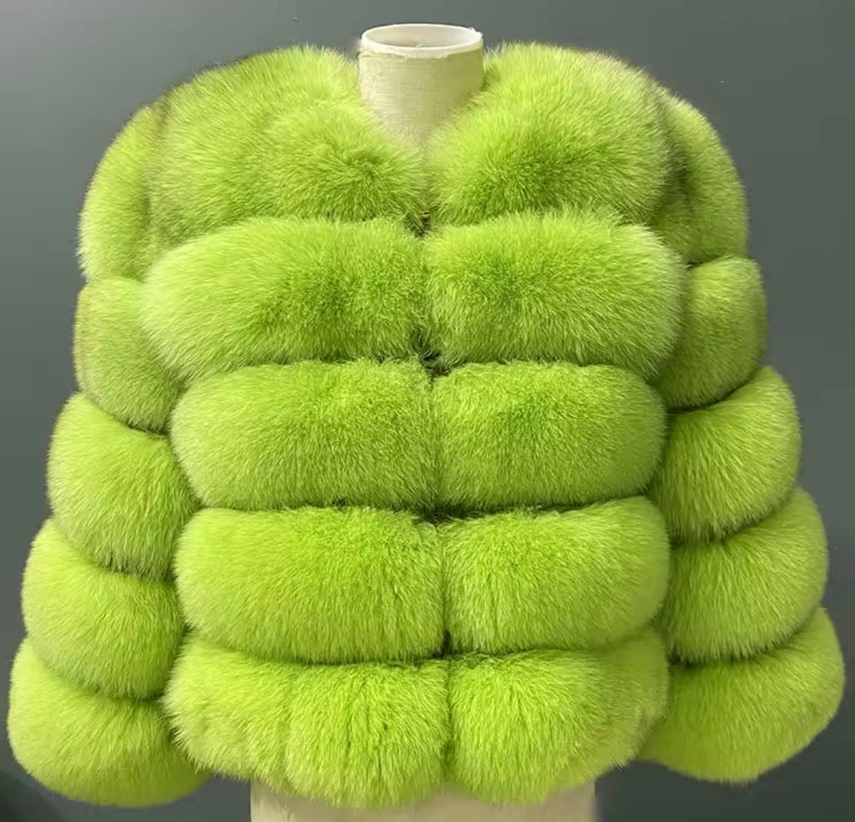 Premium fox fur 5 row cropped sleeve - Colours