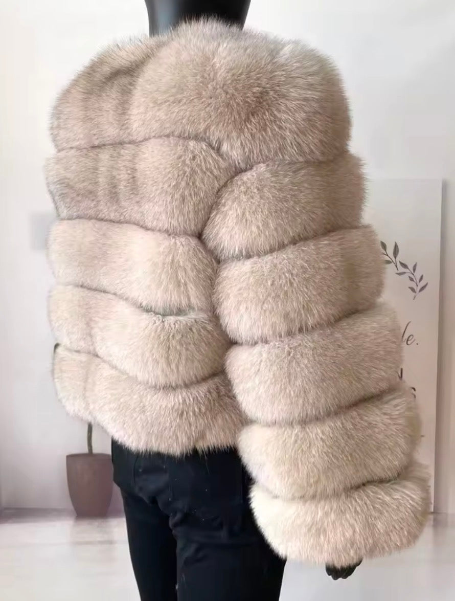 Premium fox fur- 2 in 1 Coat/Gilet