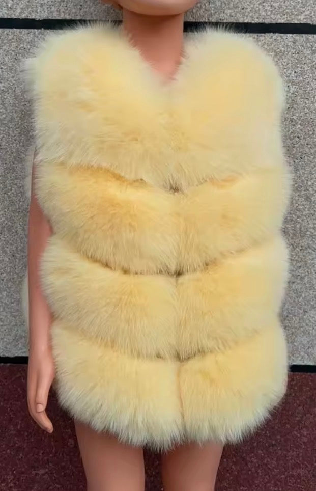 Children’s fox fur Gilet