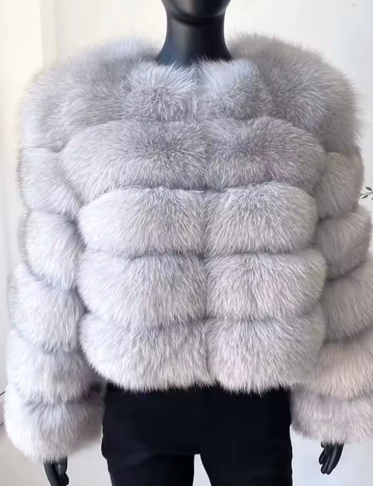 Premium fox fur- 2 in 1 Coat/Gilet