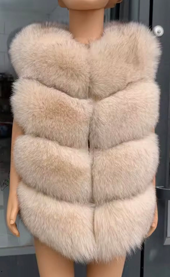Children’s fox fur Gilet