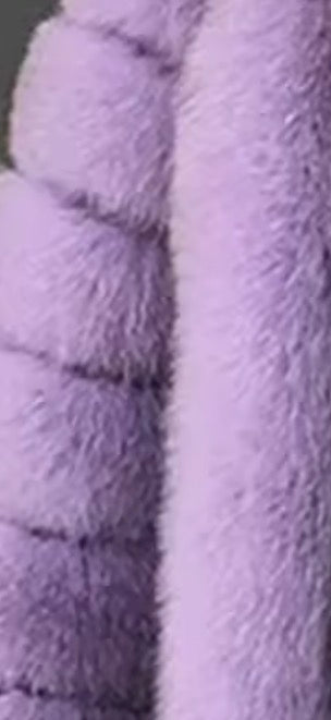 Premium fox fur cropped zip up jacket- Full length sleeves