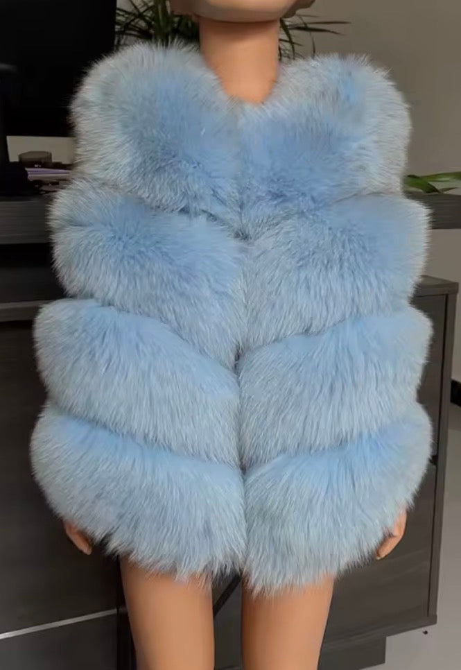 Children’s fox fur Gilet