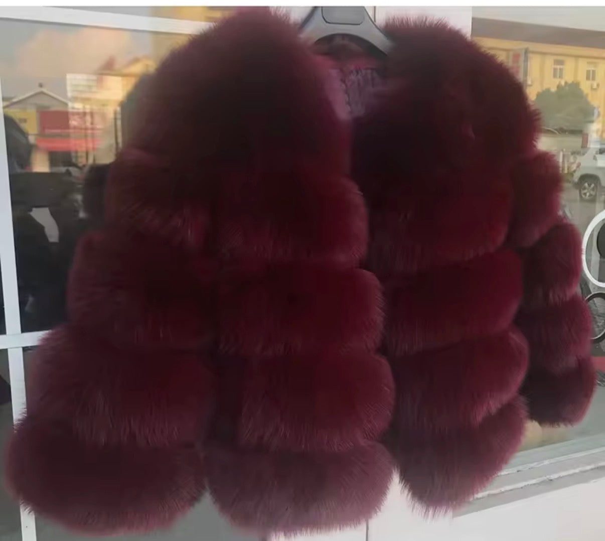 Premium fox fur 5 row cropped sleeve - Colours