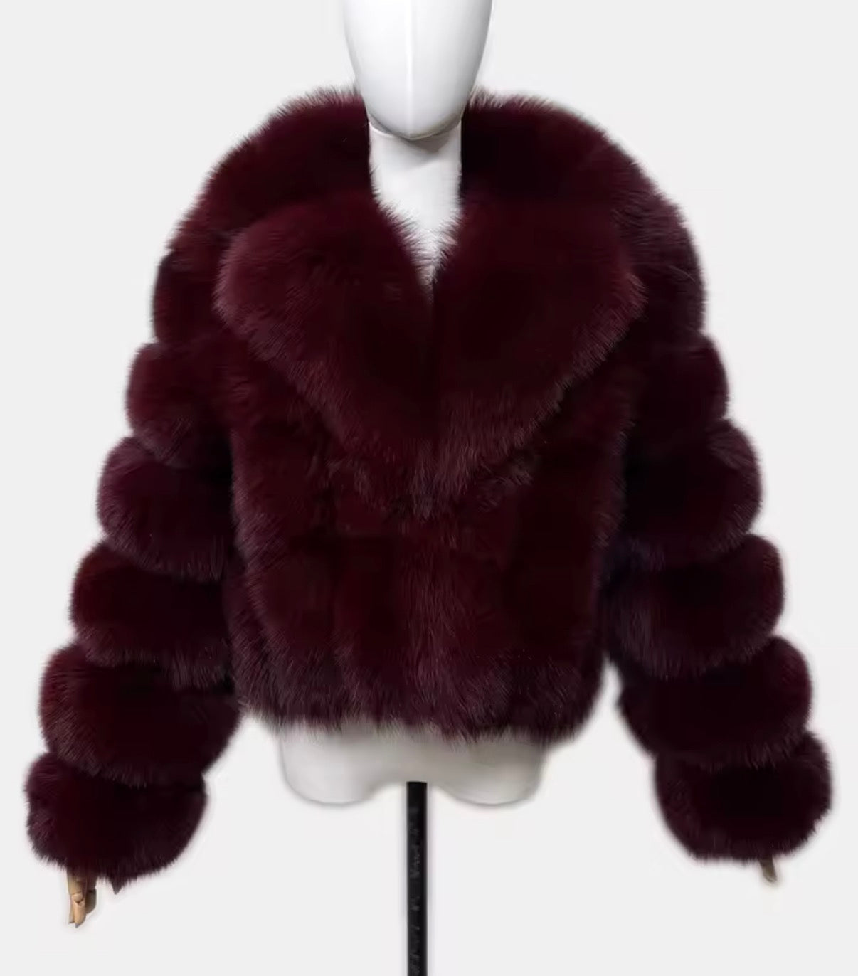 Premium full length fox fur with collar