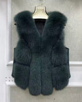 Premium fox fur waistcoat