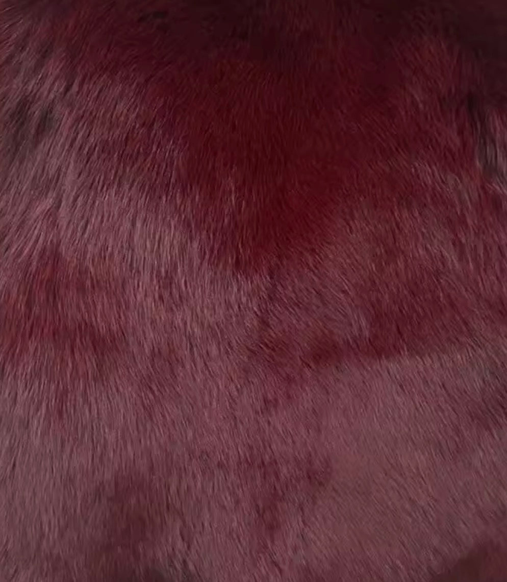 Luxury hooded fox fur- Full length sleeves